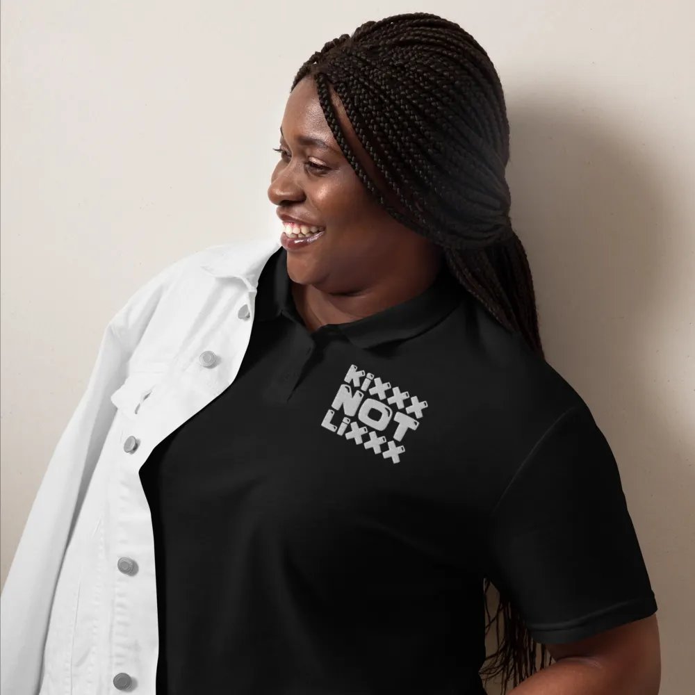 White KixxxNotLixxx Square Logo - Womens Polo Shirt product image (7)