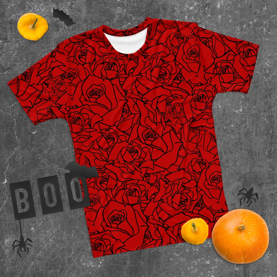 Loads of Roses · red-black crew neck t-shirt product image (24)