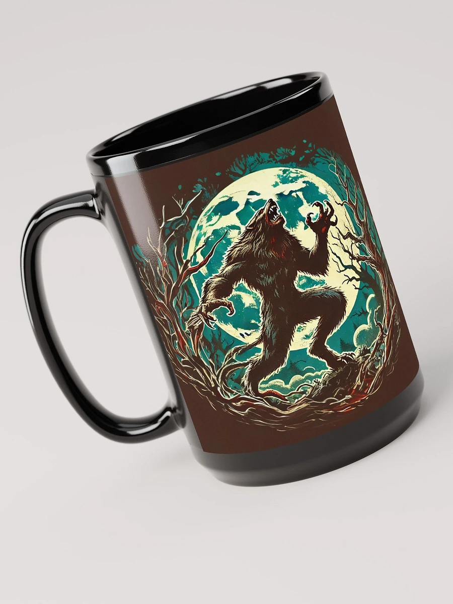 Full Moon Werewolf Black Glossy Mug product image (4)