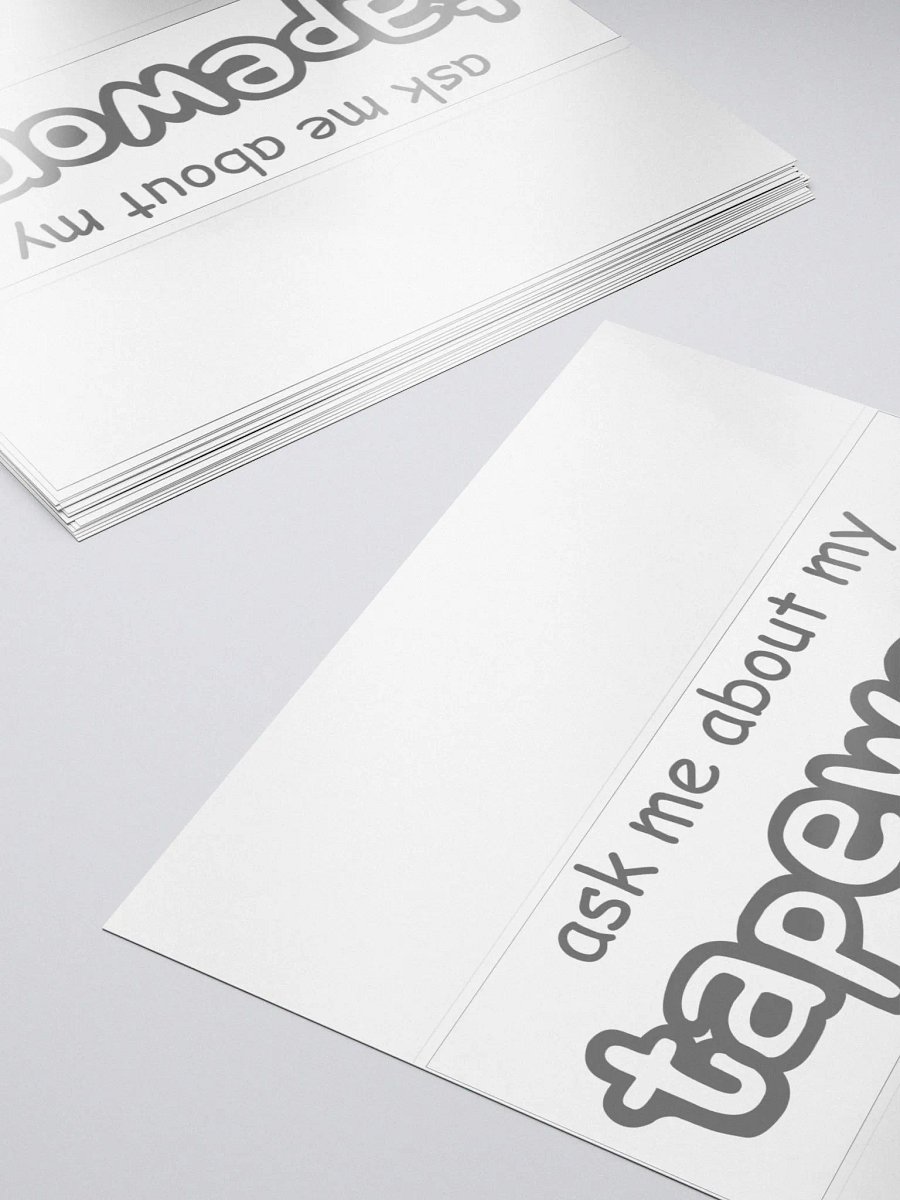 Ask me about my tapeworm bubble free stickers product image (5)
