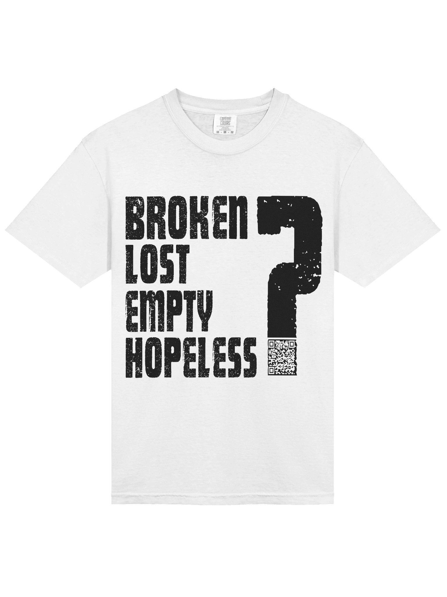 QR Code Heavy Tee (Black Text) product image (26)