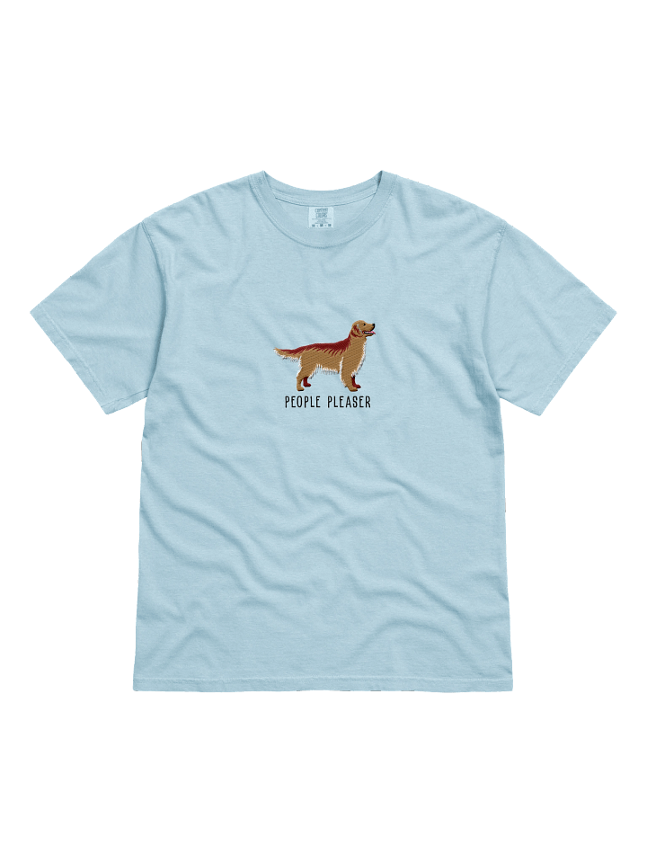 People Pleaser T-Shirt(Embroidered) of a Golden Retriever product image (51)