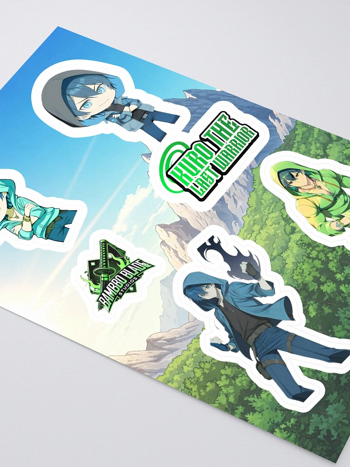 kuro and kai Chibi & logo Squad Sticker Sheet product image (2)