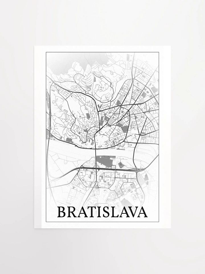 Bratislava, Slovakia, city map print product image (3)