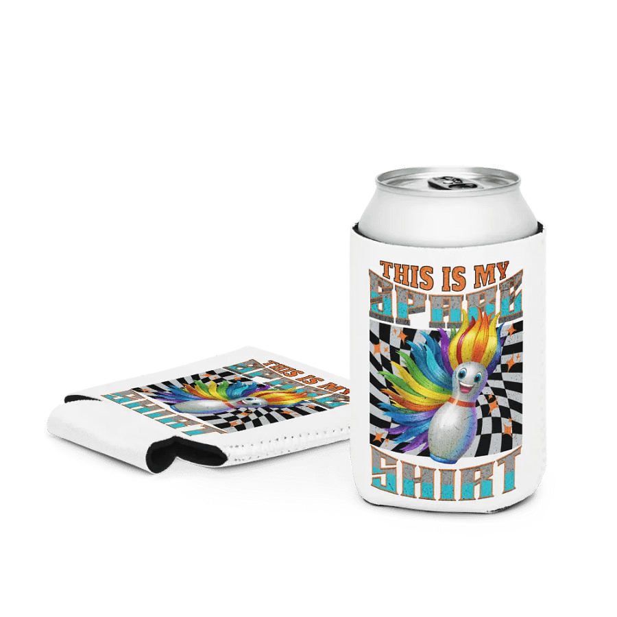 This Is My Spare Shirt Bowling Rainbow Pin Can Cooler product image (3)