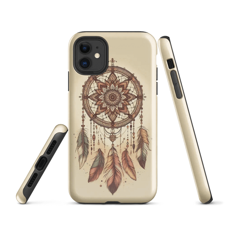 Boho Dreamcatcher Design on Beige Gradient product image (1)