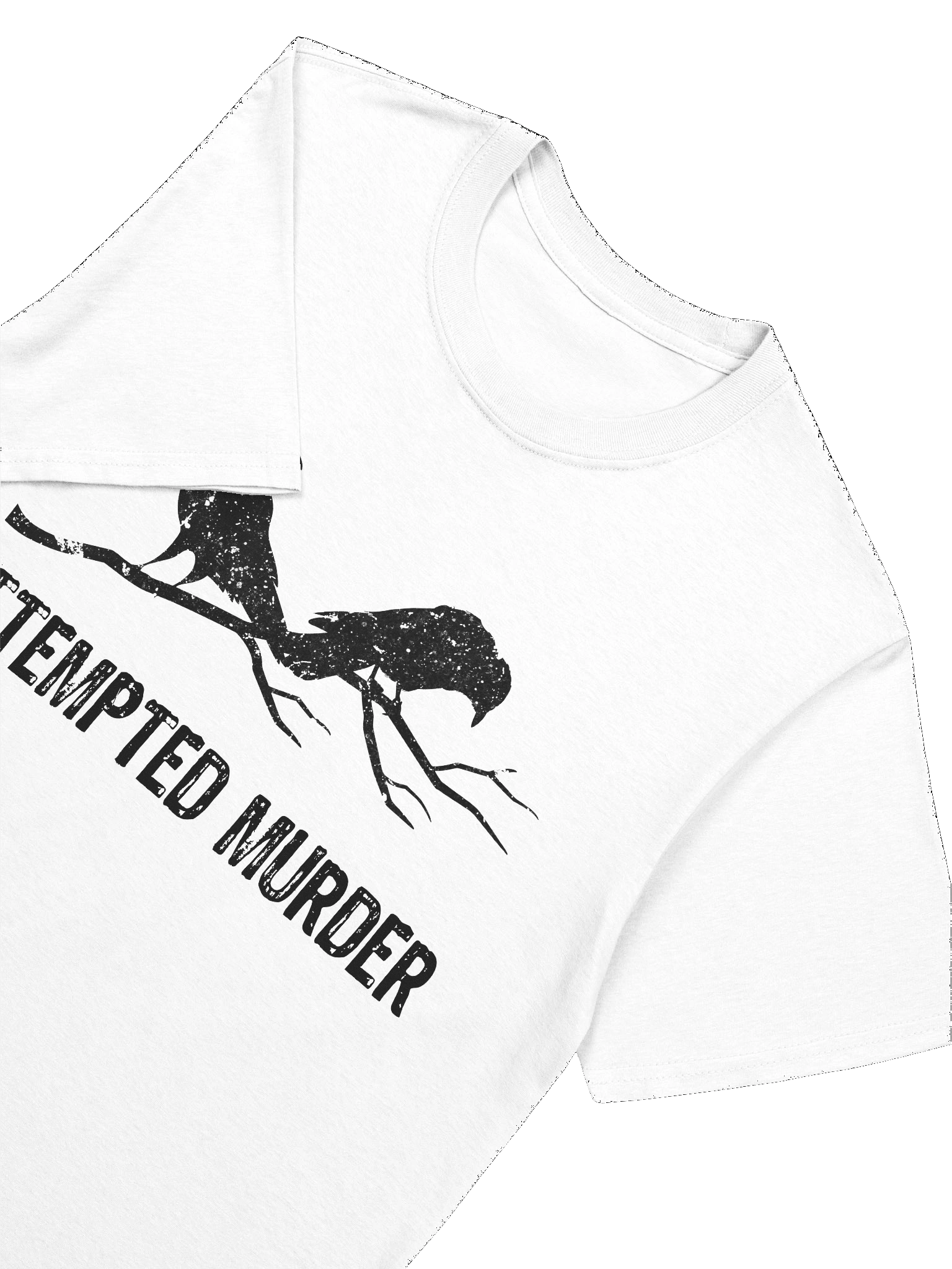 Attempted Murder Two Crows Funny Bird Pun Meme T-Shirt 1WH1 product image (3)