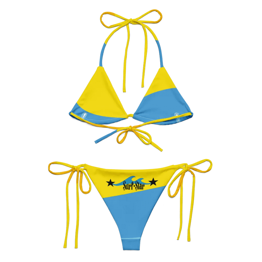 Bikini in yellow and blue with SurfStar logo product image (7)