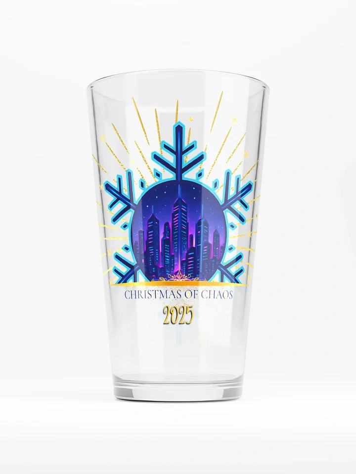 Christmas of Chaos 2025 Glass Cup product image (1)