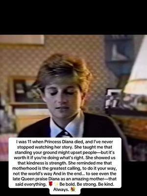 👑 “Even when the Royal Family stood against her… she still did it her way.” 💔 I was 11 when Princess Diana died, and I’ve never stopped watching her story. She taught me that standing your ground might upset people—but it’s worth it if you’re doing what’s right. She showed us that kindness is strength. She reminded me that motherhood is the greatest calling, to do it your way, not the world’s way. And in the end… to see even the late Queen praise Diana as an amazing mother—that said everything. 🌹✨ Be bold. Be strong. Be kind. Always. 💐 #PrincessDiana #unitedkingdom #BeKind #BeStrong #Motherhood 