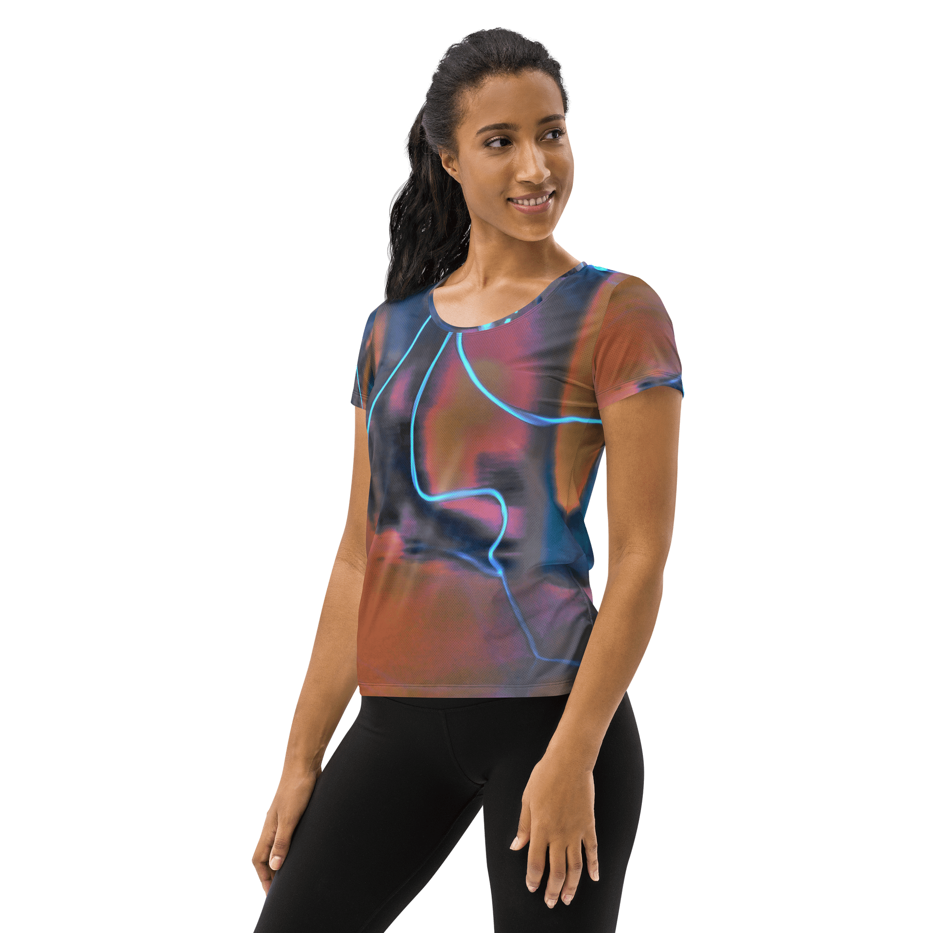 Damen T-Shirt - Elektrische Spannung in Farbe product image (3)