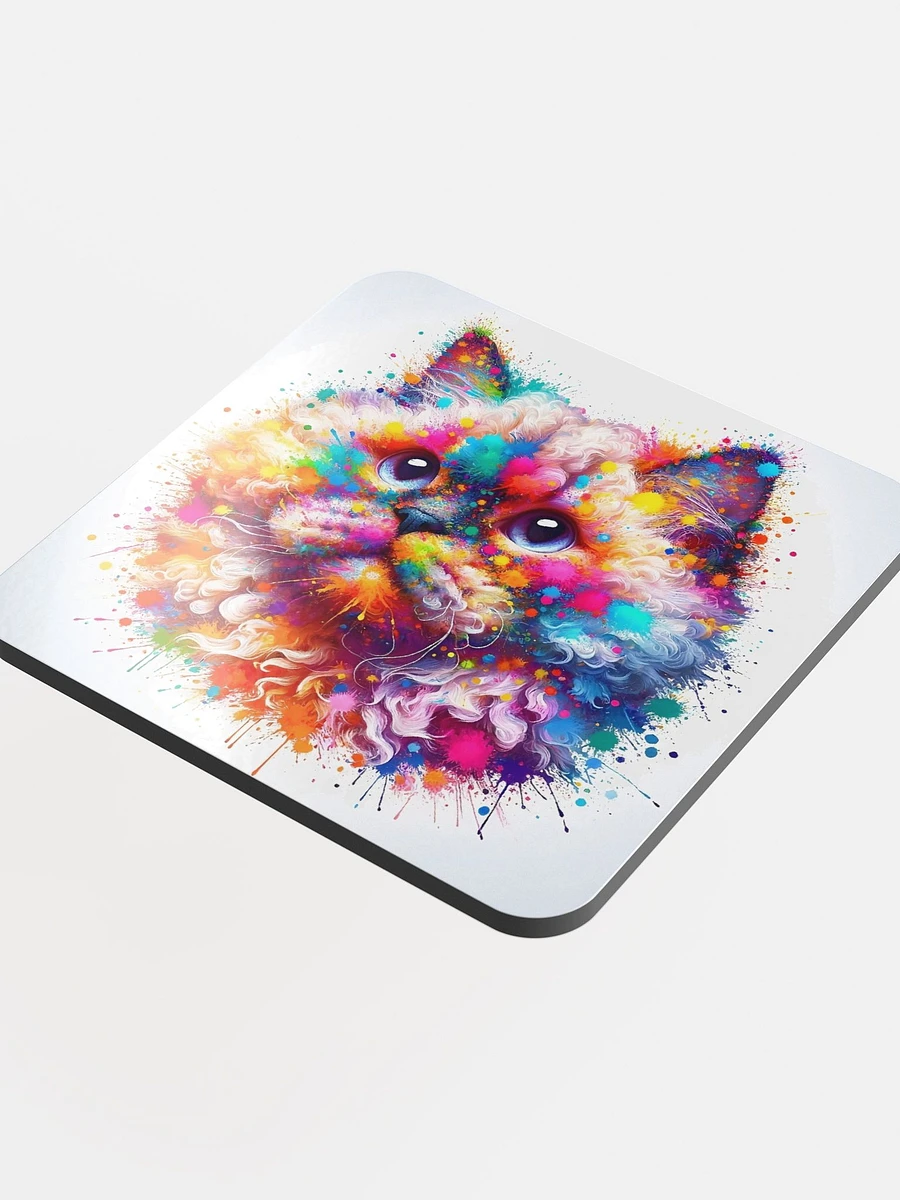 Glossed Cork Coaster: Selkirk Rex product image (4)