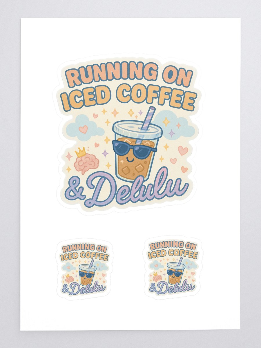 Iced Coffee Daydream Kiss-Cut Sticker Sheet product image (3)