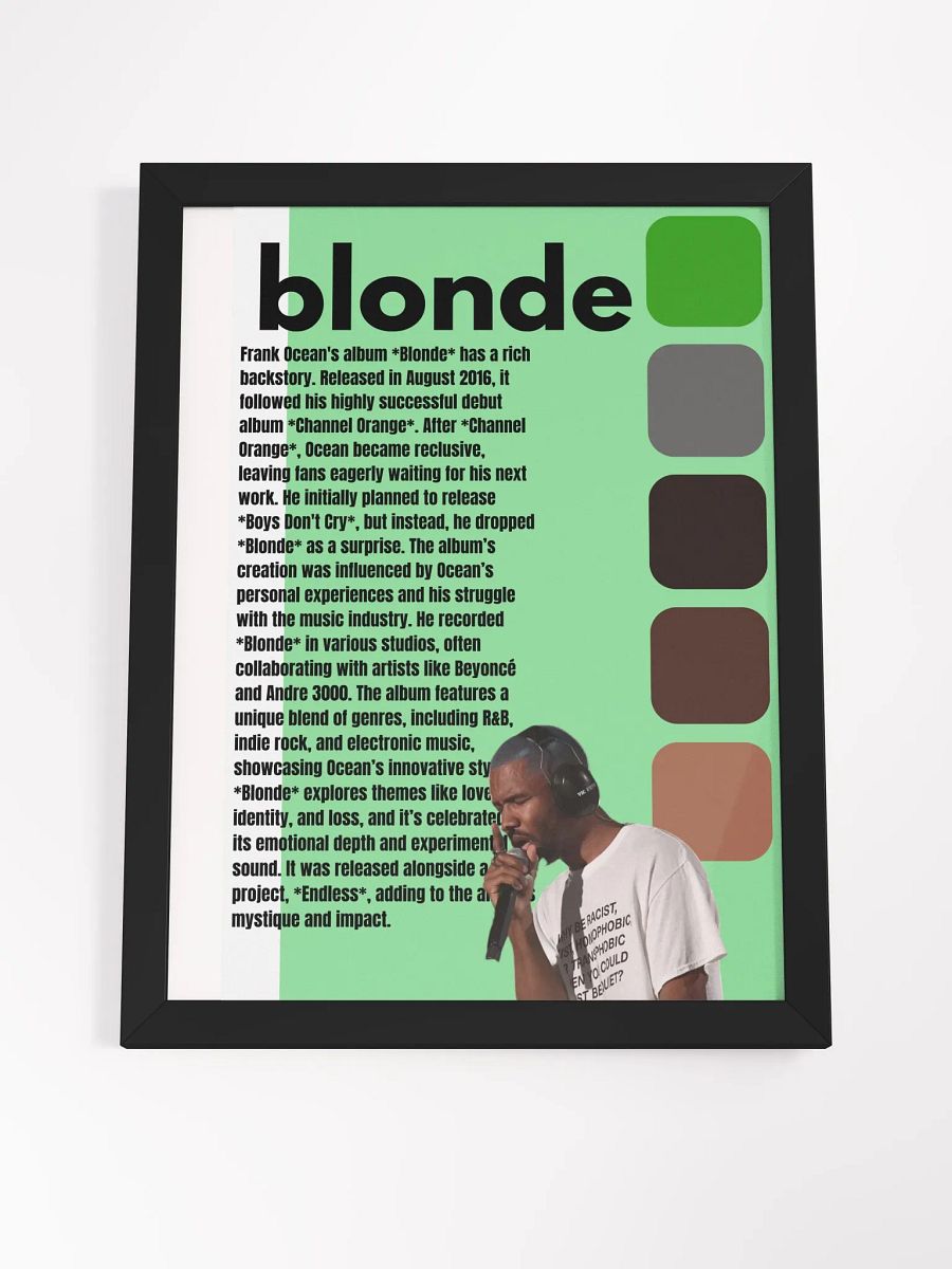 (12X16in) Blonde: Framed Matte Poster product image (4)