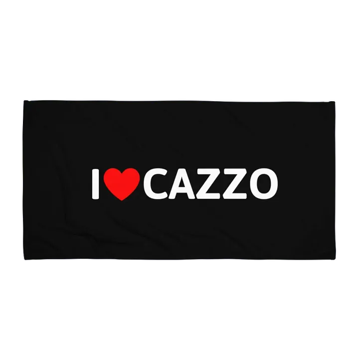 I ♥️ Cazzo towel product image (1)