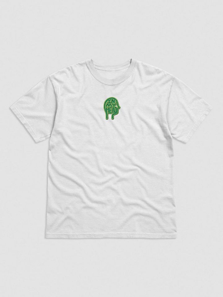 In My Head embroidered garment-dyed tee (green) product image (1)