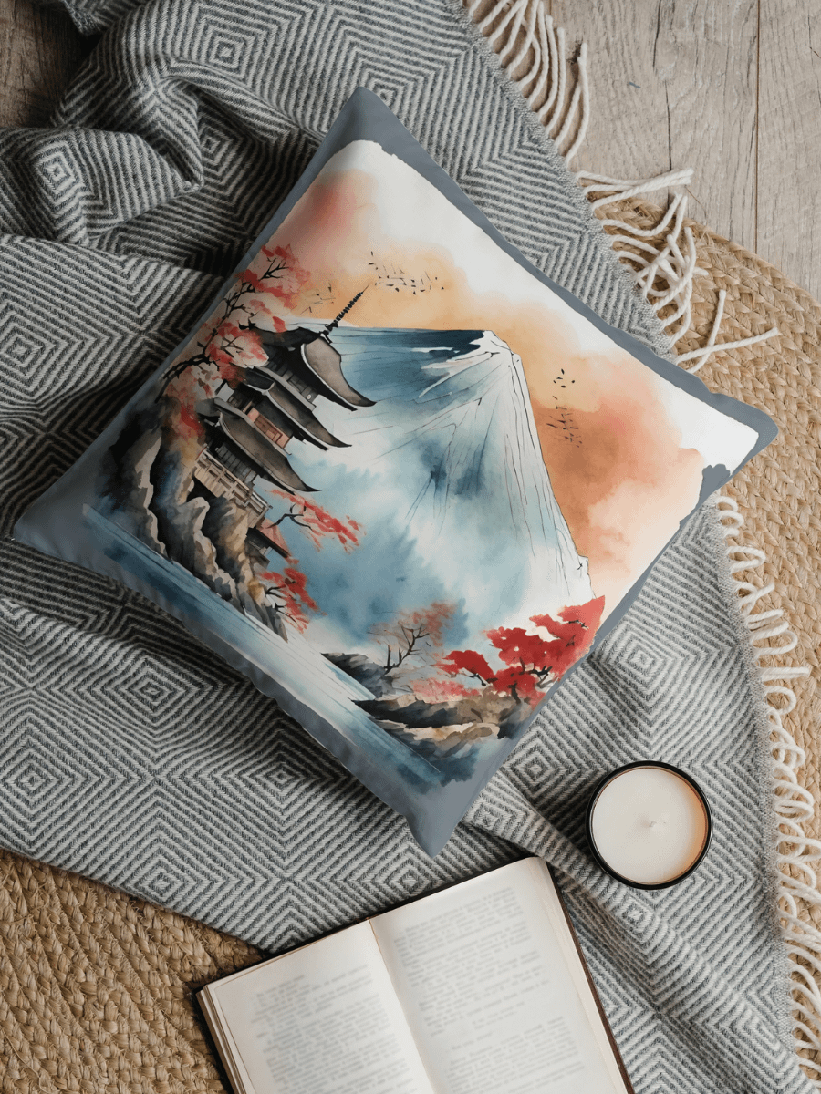 Oriental Watercolour Pillow product image (1)