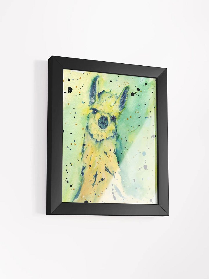 Lama watercolor painting print product image (2)