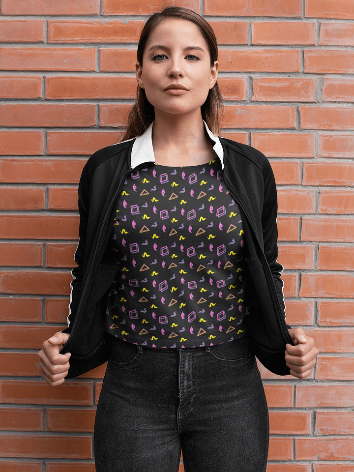 Oh Worm pattern crop tee product image (1)