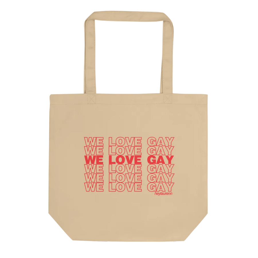 we love gay tote bag product image (1)