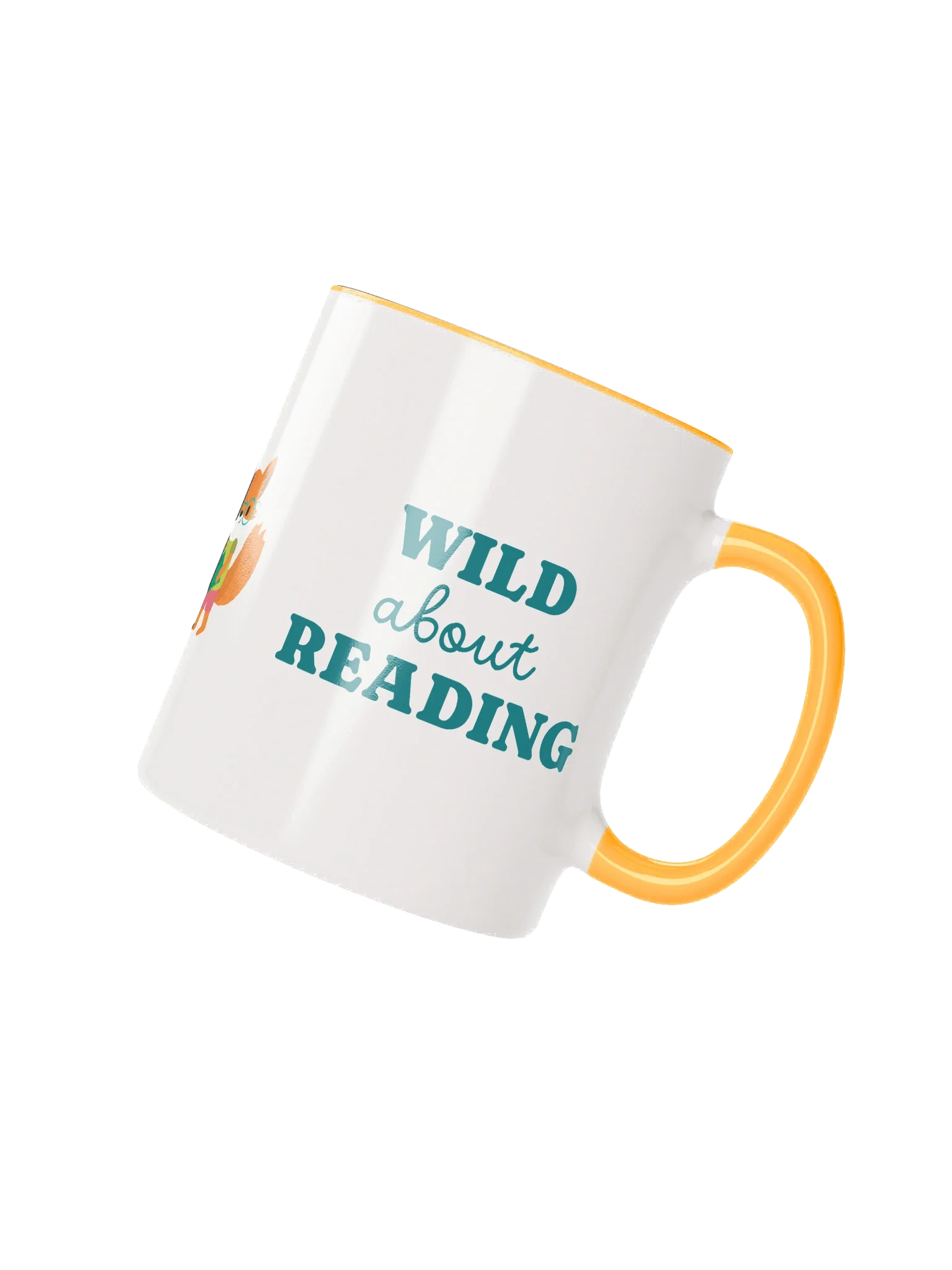Wild About Reading 11oz Mug - Yellow Inside product image (2)