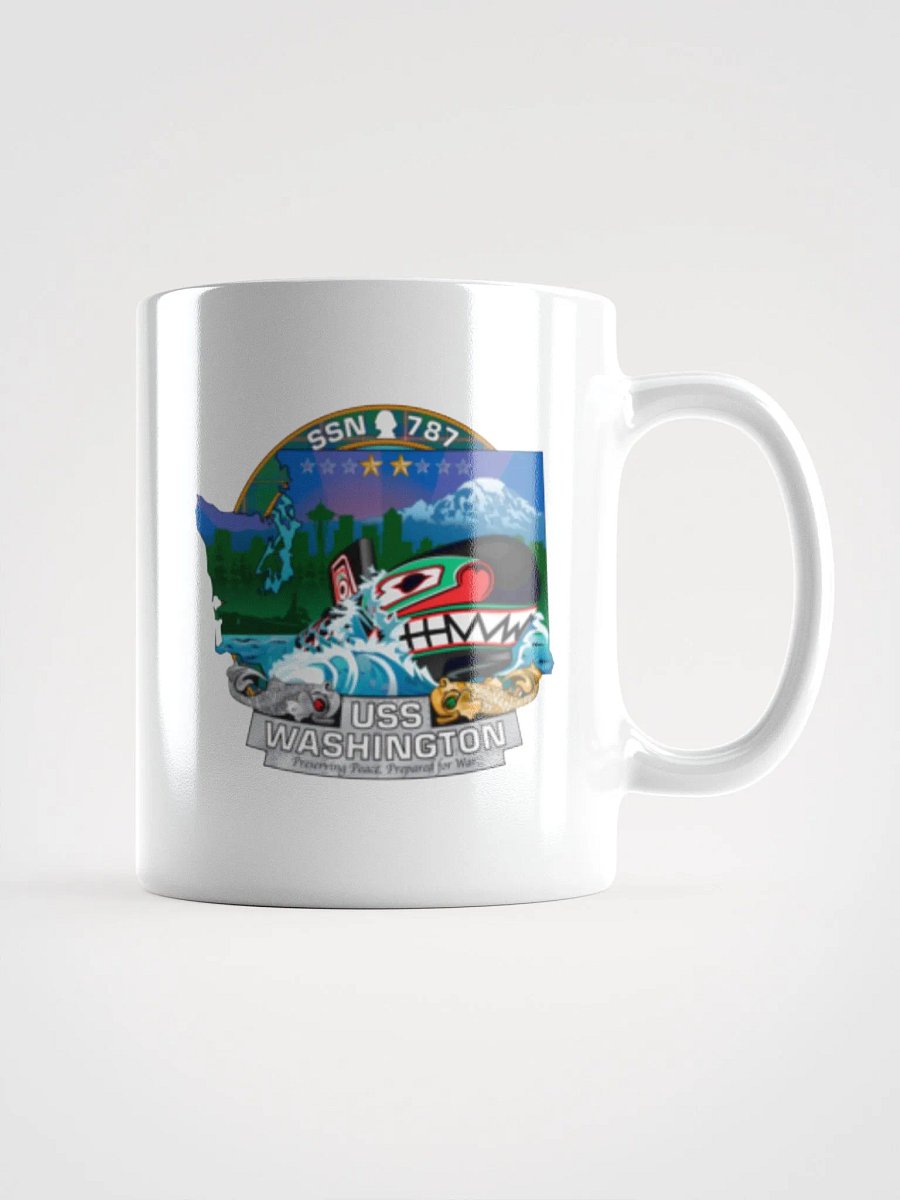 USS Washington SSN 787 White Coffee Cup product image (1)
