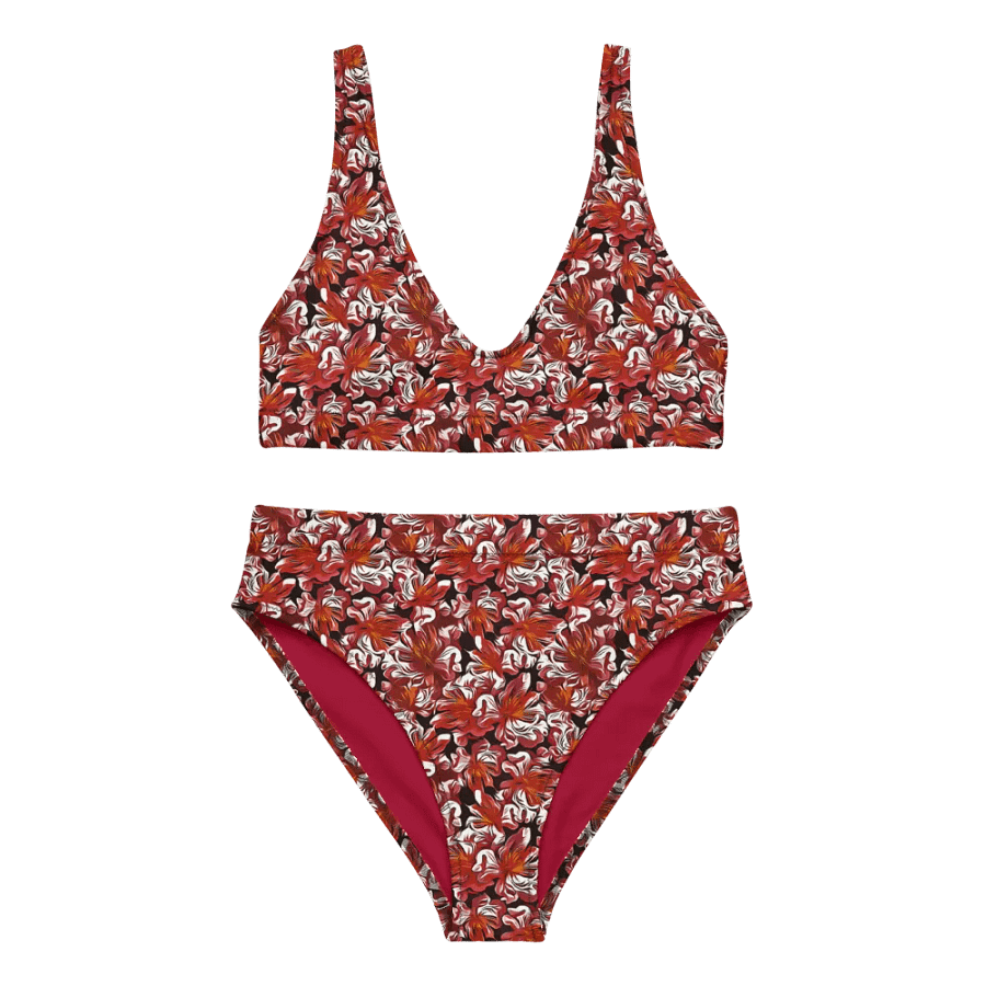Fire Flower | Recycled High Waisted Bikini product image (5)