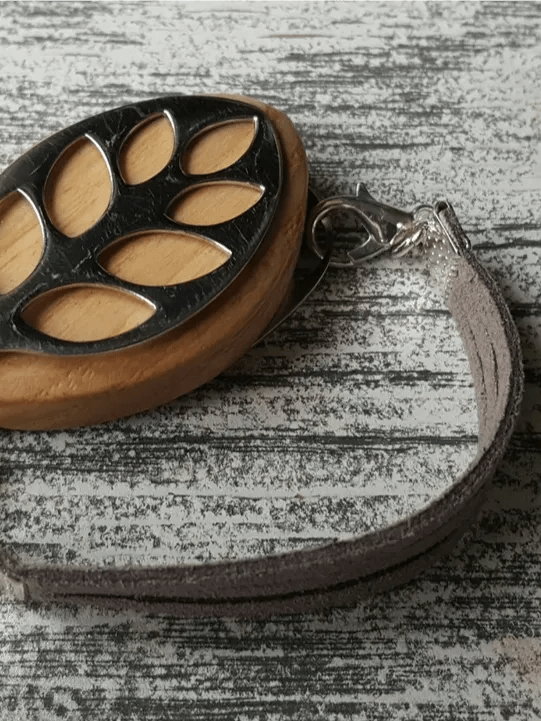 Gray Faux Suede Bracelet | Handmade Accessory for Bellabeat Leaf Urban & Ivy product image (2)