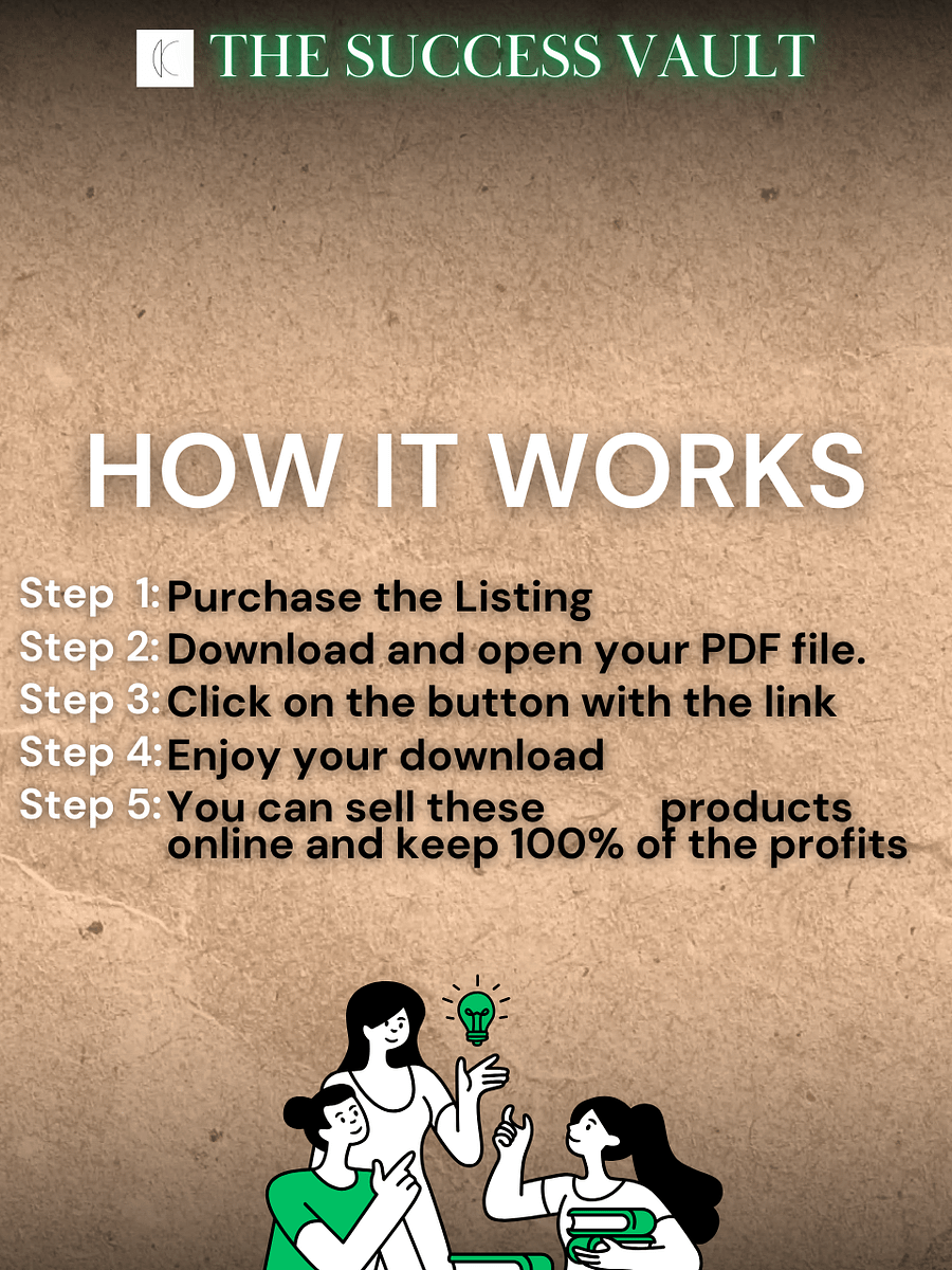 The Success Vault: 1200+ Self-Improvement PLR & MRR Resources for Profit & Growth product image (8)