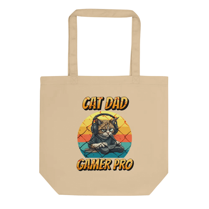 Cat Dad Gamer Pro Tote Bag product image (1)
