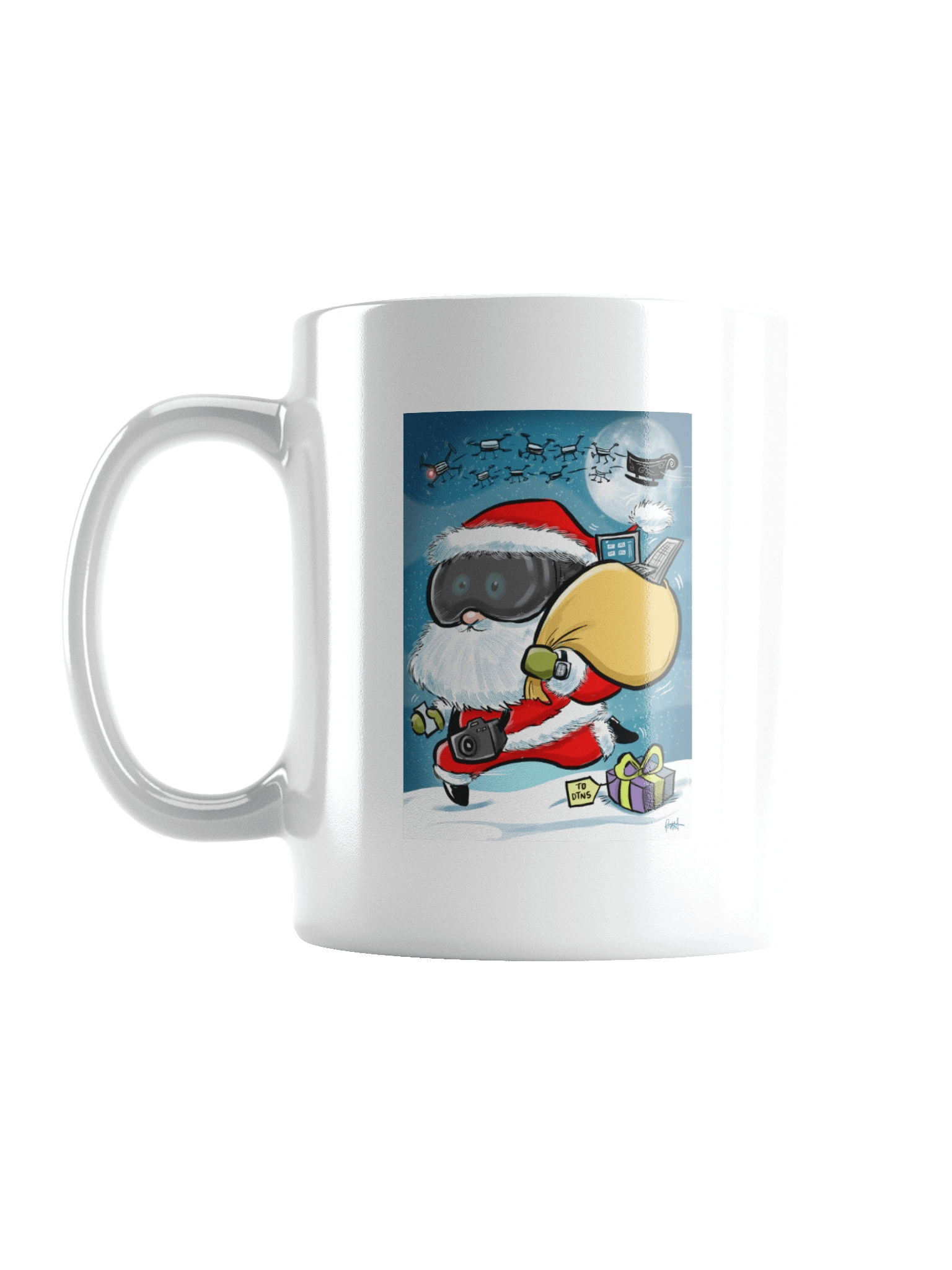 DTNS Holiday 2025 White Mug product image (1)