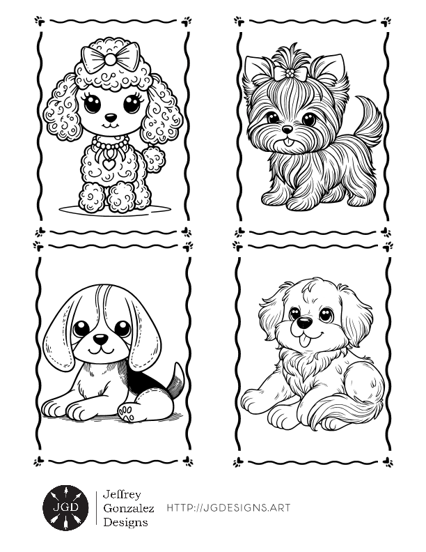 Dog Lovers: Coloring Book For All Ages - Printable E-Book PDF product image (2)