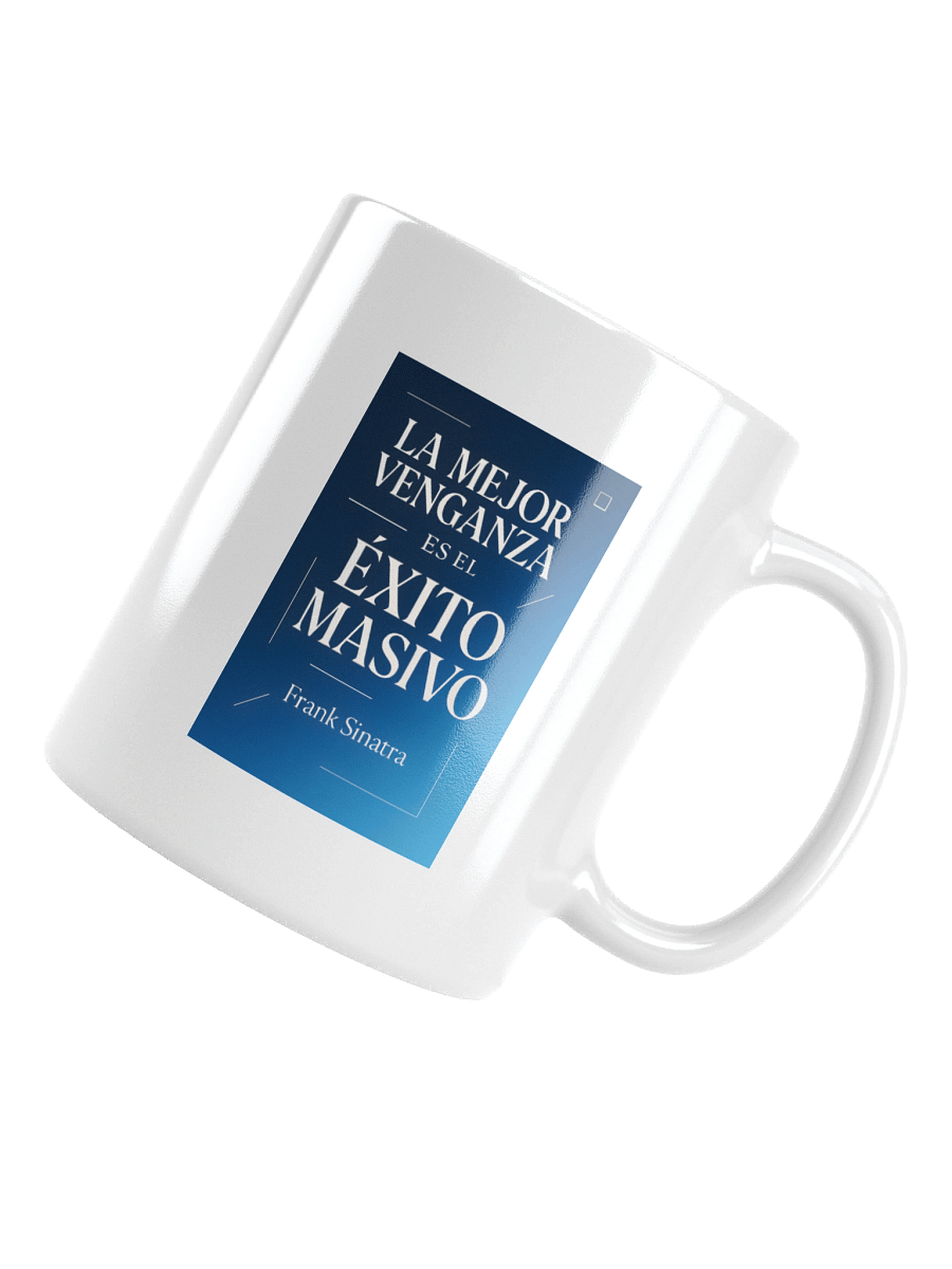 Taza de éxito moderno con cita viral de Frank Sinatra en español product image (14)
