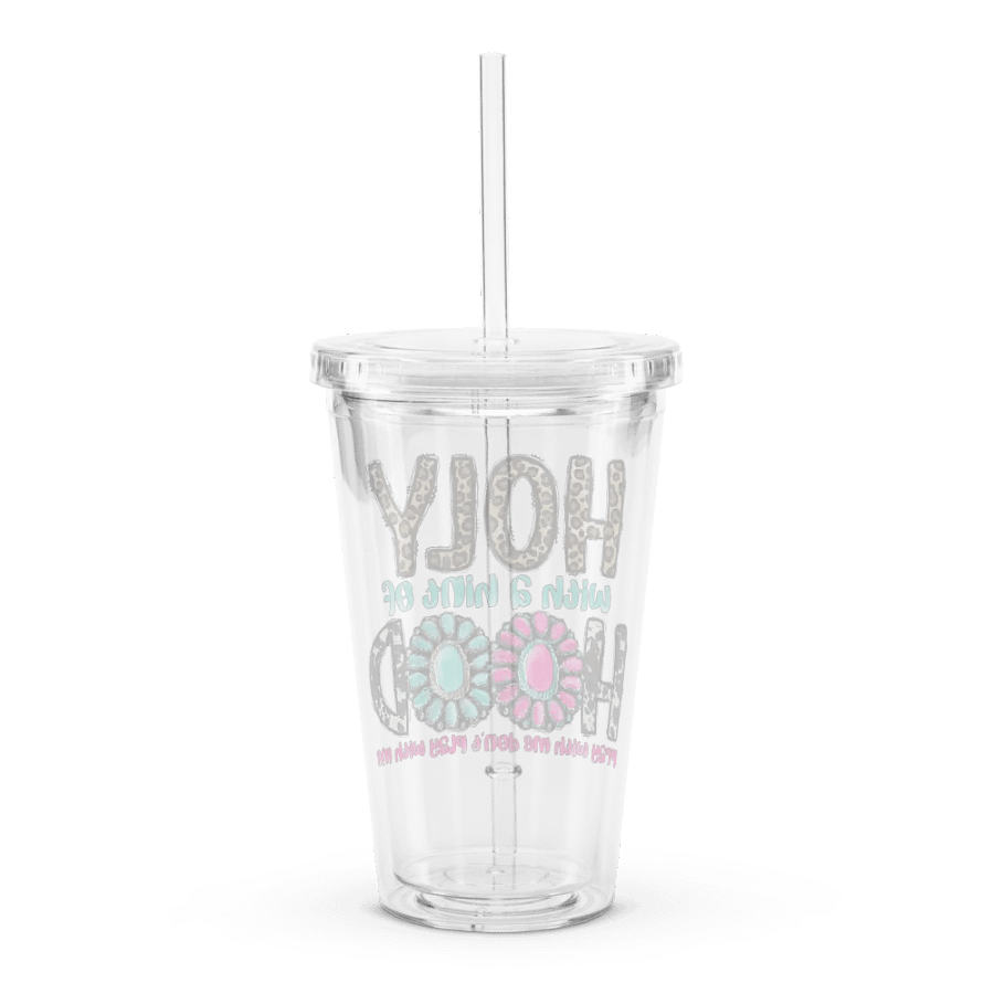 Holy With A Hint of Hood - Double Wall Clear Plastic Tumbler product image (2)