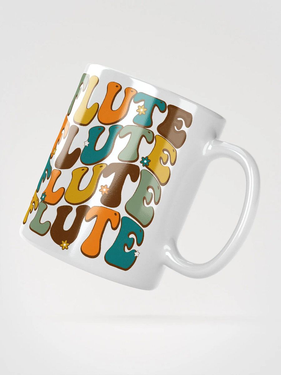 Groovy Wavy Flute Mug in Retro Colors 11 oz (white background) product image (2)