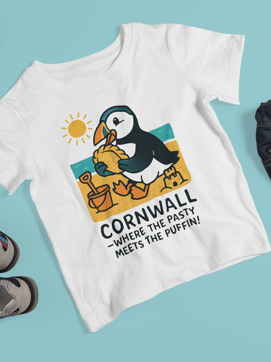 "Cornwall: Where the Pasty Meets the Puffin!" Youth Classic Tee product image (27)