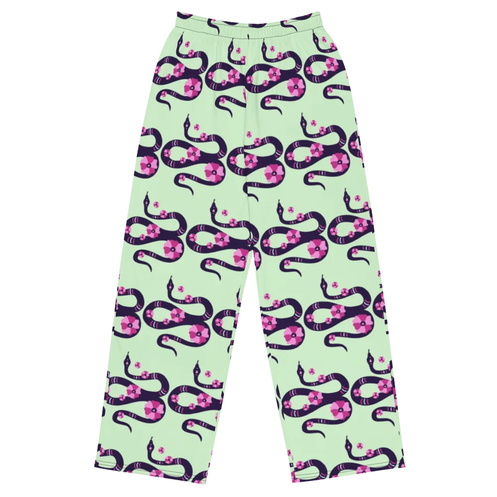 Cosmic Serpent Unisex Wide-Leg Pants product image (1)
