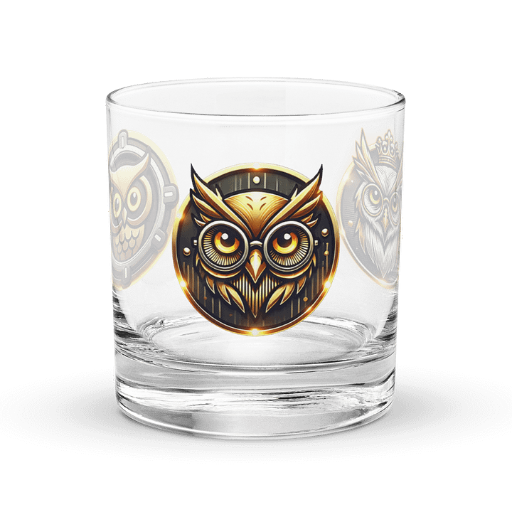 Wise Owl Trio Rocks Glass product image (1)