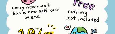 Monthly Sticker Mail💌 is available now! 