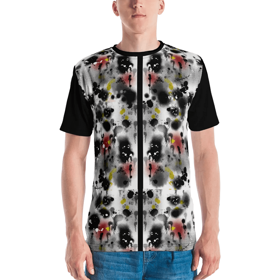 SplatterWear #8 Men's Crew Neck Poly Tee/Inky product image (3)