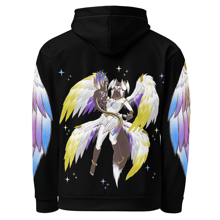 Non Binary Pride Angel Hoodie - Positions A product image (3)