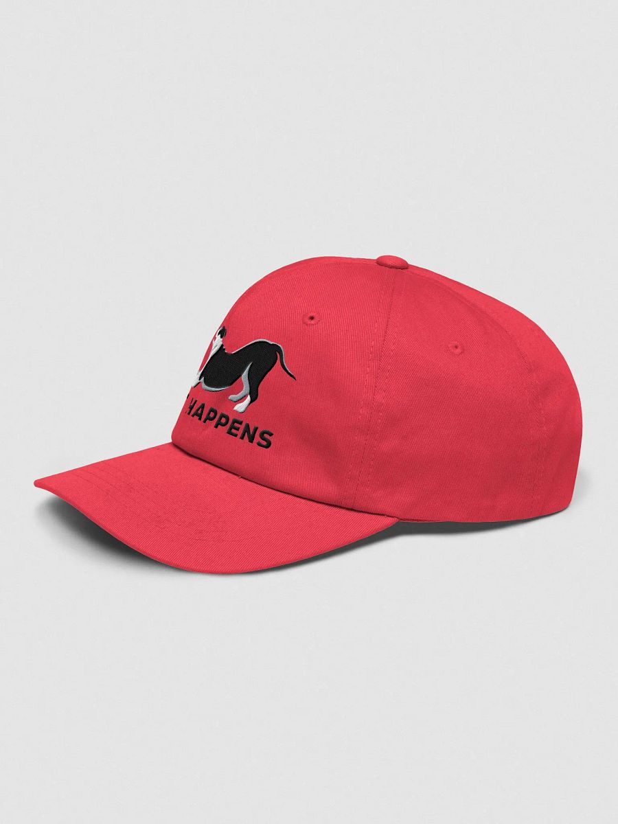 Pitt Happens Classic Dad Hat(Embroidered) of a Pitbull Terrier(Black) product image (7)