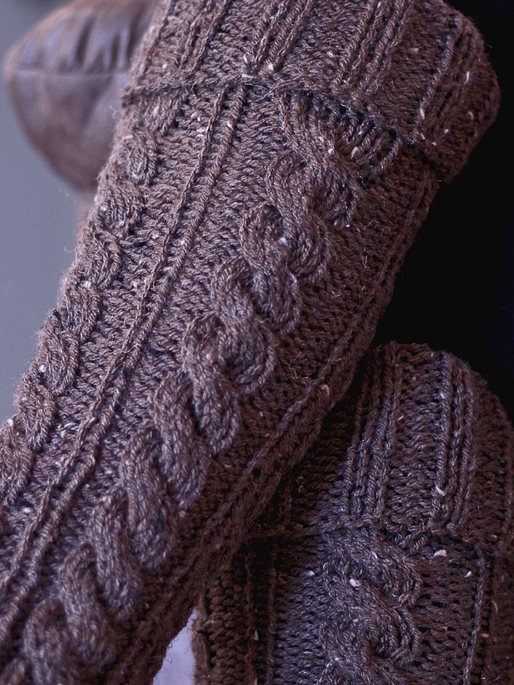 Worsted Cable Boot Cuff Pattern - Intentional product image (1)