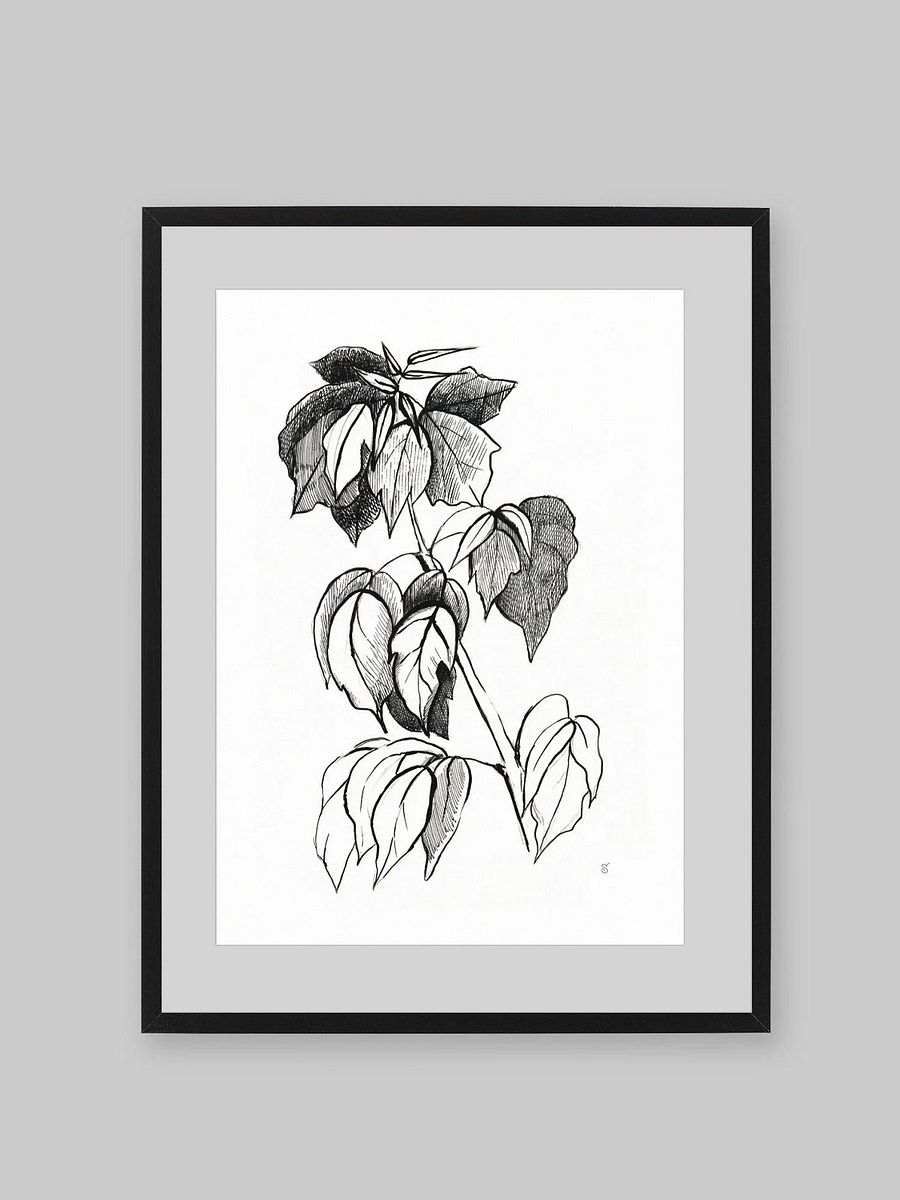 Botanical Bliss Matte Poster - Stylish Graphical Twig product image (10)