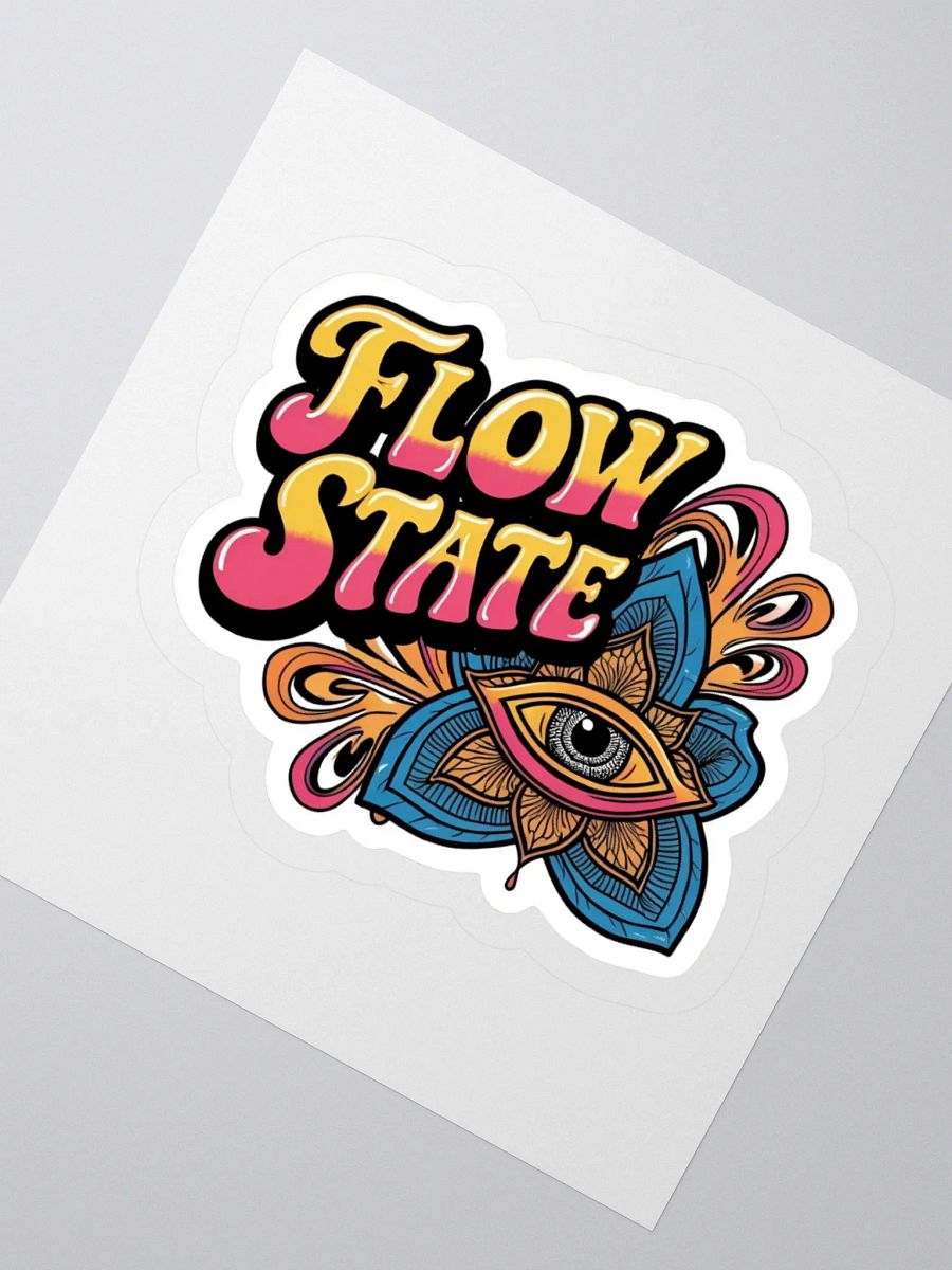 Psychedelic Flow State Kiss Cut Sticker product image (4)
