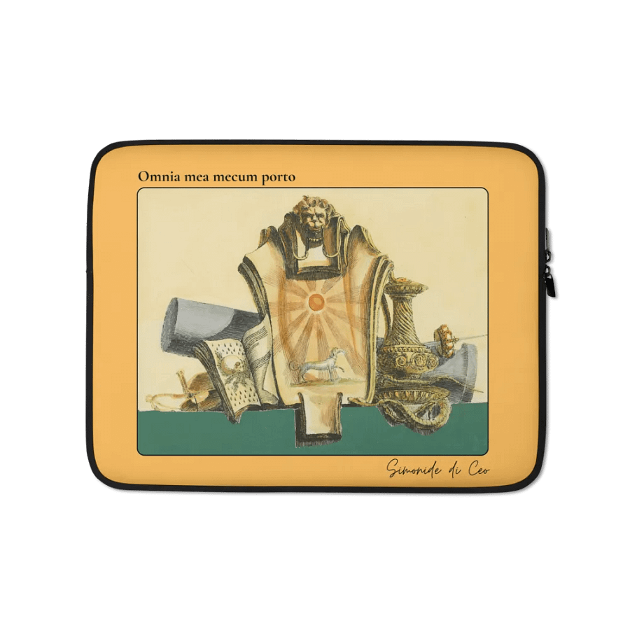 Laptop cover, Omnia mea- dog version product image (1)