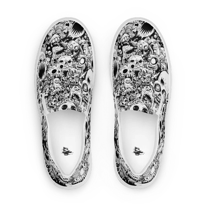 Men's Slip-On Canvas Shoes - Skull Chaos product image (2)