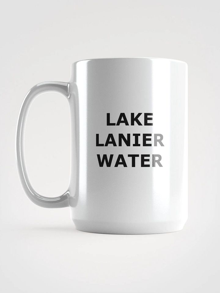 LAKE LANIER WATER MUG BLACK/WHITE product image (2)