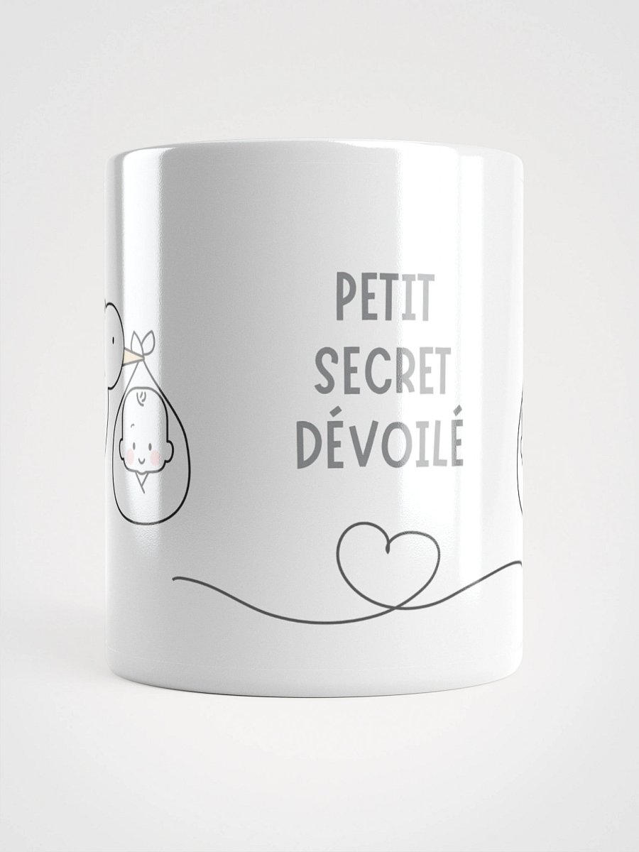 Mug Blanc - Petit Secret Dévoilé - Cigogne Annonce Naissance - Cadeau Original product image (1)