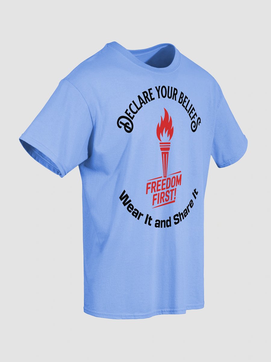 Freedom Torch – Declare Your Beliefs, Wear It & Share It Tee - Red & Black Ink product image (5)